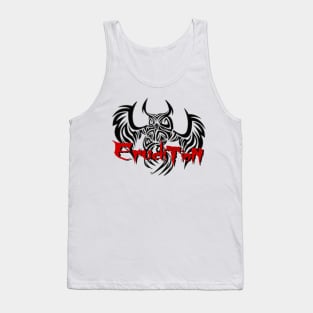 Owl logo red letters Tank Top